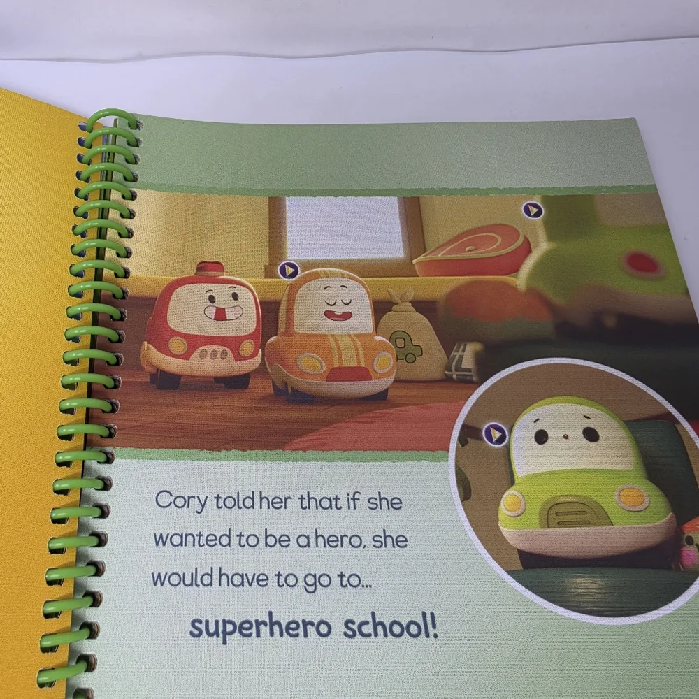 Leap Frog Go Go Cory Carson Super Hero School Replacement Book Spiral Spine